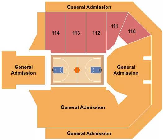 HBCU ALL STAR GAME Seating Map Seating Chart