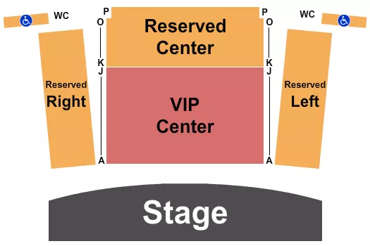 ENDSTAGE PREMIUM Seating Map Seating Chart