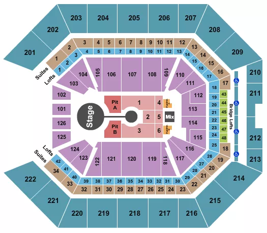 BRANDON LAKE Seating Map Seating Chart
