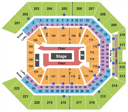 ROD WAVE Seating Map Seating Chart