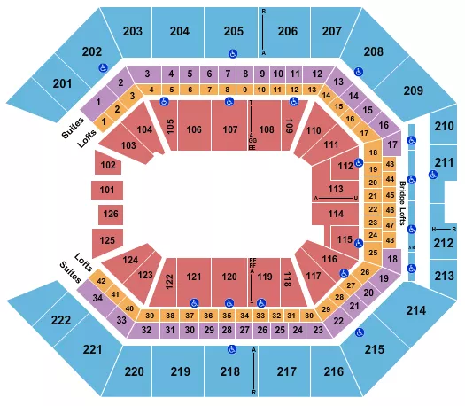 MONSTER JAM 2 Seating Map Seating Chart