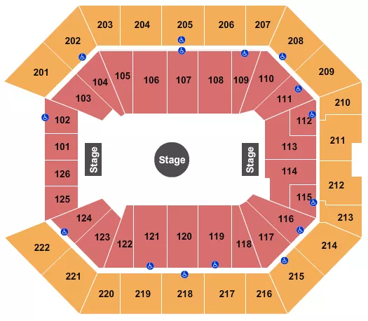 RINGLING BROS CIRCUS Seating Map Seating Chart