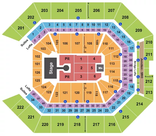 WEEZER Seating Map Seating Chart