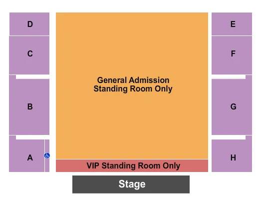 GRAND EVENT CENTER AT GOLDEN NUGGET LAKE CHARLES NELLY Seating Map Seating Chart