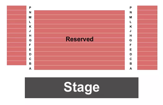 ENDSTAGE Seating Map Seating Chart