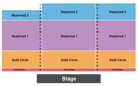 ENDSTAGE GOLD CIRCLE 3 Seating Map Seating Chart