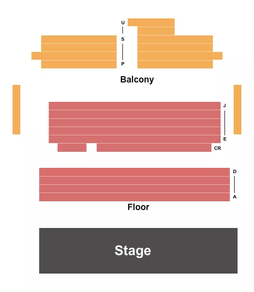 END STAGE Seating Map Seating Chart