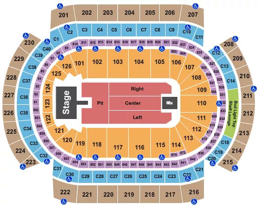 ELLA LANGLEY Seating Map Seating Chart