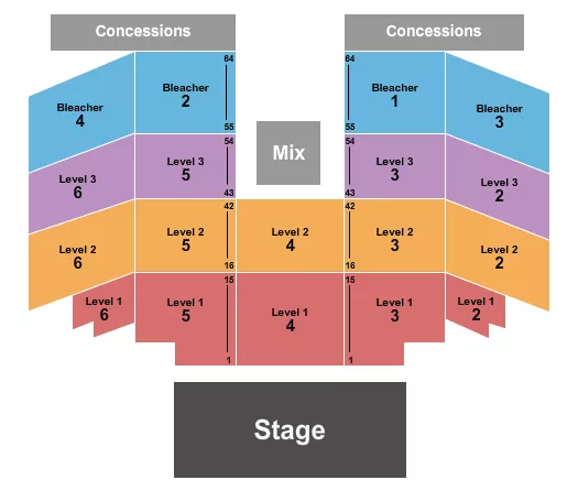 GRAND COUNTRY NIGHTS Seating Map Seating Chart
