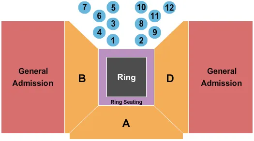 GRAND FRIDAY NIGHT FIGHTS Seating Map Seating Chart