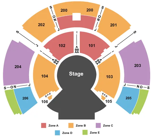 UNDER THE BIG TOP OLD PORT OF MONTREAL CIRQUE DU SOLEIL ZONE Seating Map Seating Chart