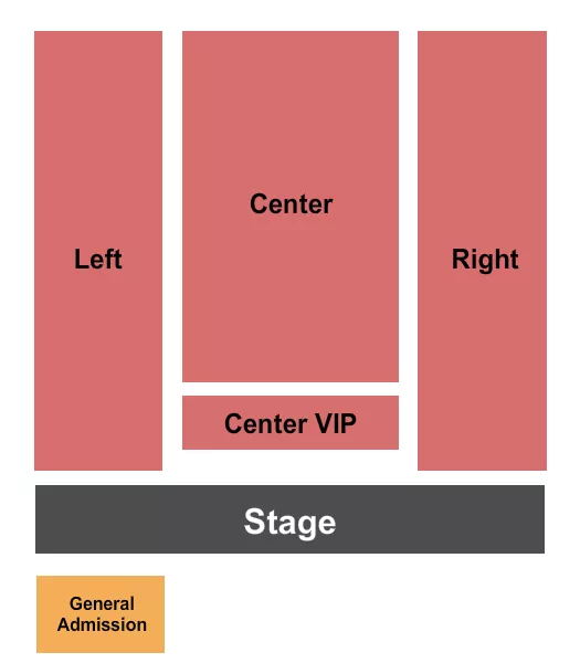 END STAGE Seating Map Seating Chart