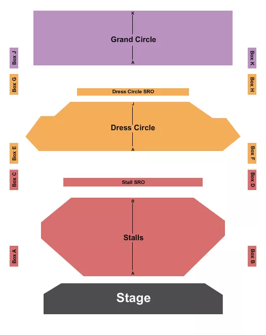 ENDSTAGE Seating Map Seating Chart
