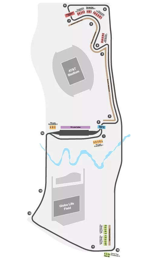 RACING Seating Map Seating Chart