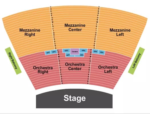 ENDSTAGE 2 Seating Map Seating Chart