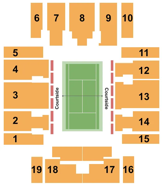 CENTER STAGE Seating Map Seating Chart