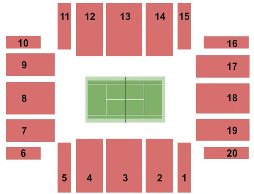 TENNIS 2019 Seating Map Seating Chart