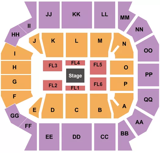 CENTER STAGE 2 Seating Map Seating Chart