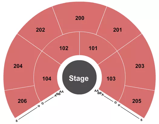 CIRQUE DU SOLEIL Seating Map Seating Chart