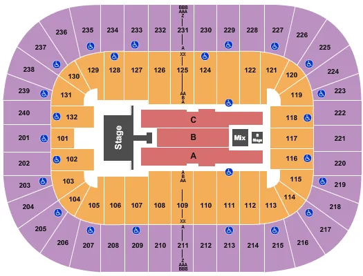 ENDSTAGE 2 Seating Map Seating Chart