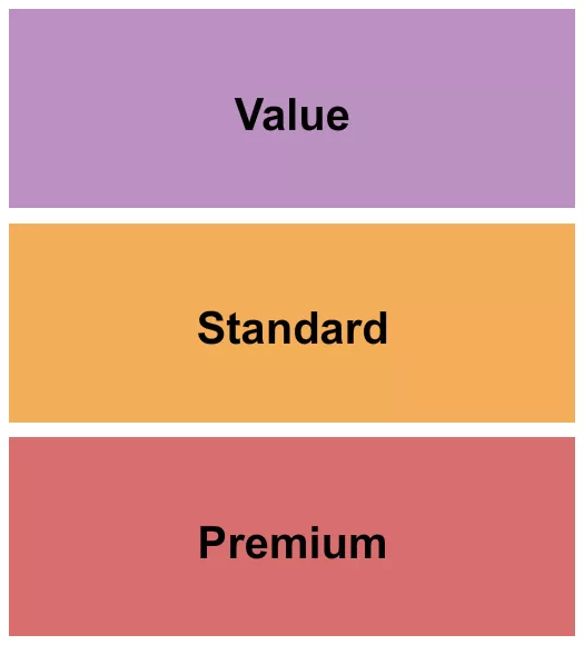 PREMIUM STANDARD VALUE Seating Map Seating Chart