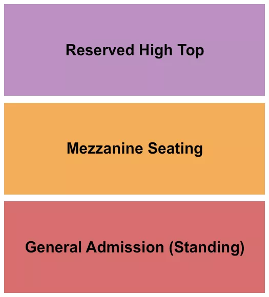 GA MEZZ RESERVED Seating Map Seating Chart
