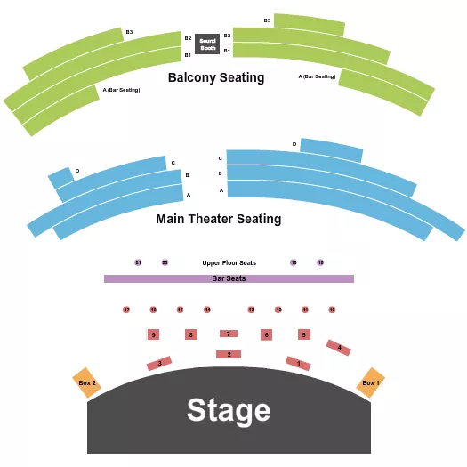 ENDSTAGE Seating Map Seating Chart