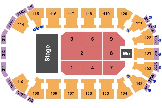 BABY SHARK LIVE Seating Map Seating Chart