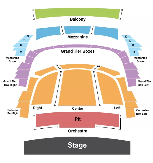 ENDSTAGE Seating Map Seating Chart