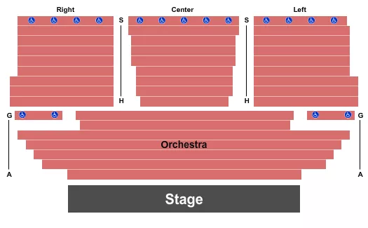 END STAGE Seating Map Seating Chart