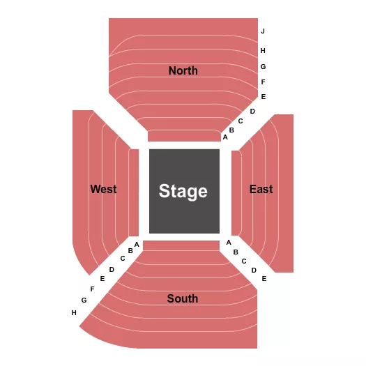 MAIN STAGE AT HALE CENTRE THEATRE AZ ENDSTAGE Seating Map Seating Chart
