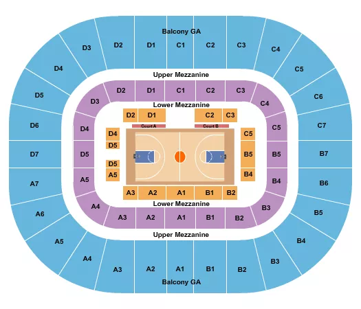 BASKETBALL 2 Seating Map Seating Chart