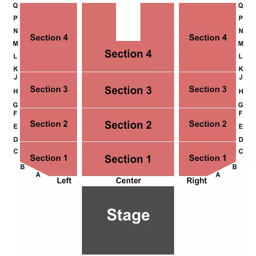 ENDSTAGE Seating Map Seating Chart