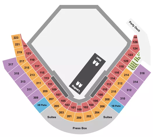 NITRO CIRCUS Seating Map Seating Chart