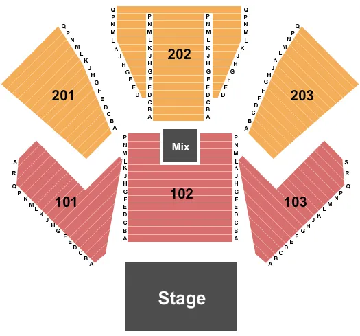 ENDSTAGE Seating Map Seating Chart