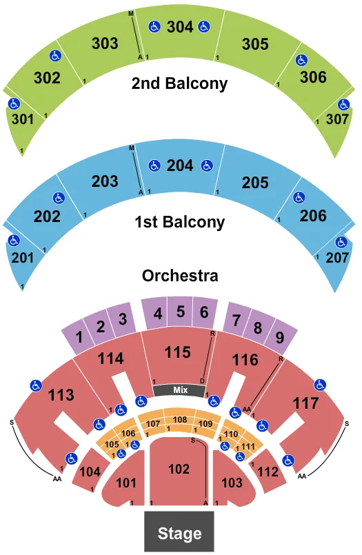 HARD ROCK LIVE AT THE SEMINOLE HARD ROCK HOTEL CASINO HOLLYWOOD ENDSTAGE Seating Map Seating Chart