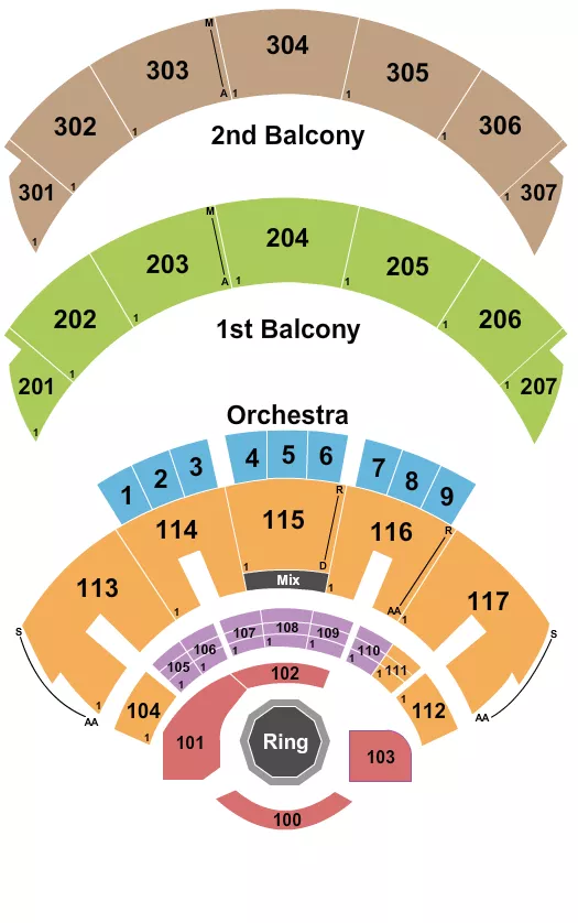 HARD ROCK LIVE AT THE SEMINOLE HARD ROCK HOTEL CASINO HOLLYWOOD MMA 3 Seating Map Seating Chart