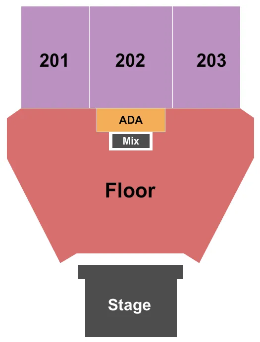 ENDSTAGE GA FLOOR 2 Seating Map Seating Chart