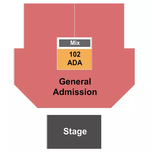 HARD ROCK LIVE ROCKFORD ENDSTAGE GA 102 ADA Seating Map Seating Chart