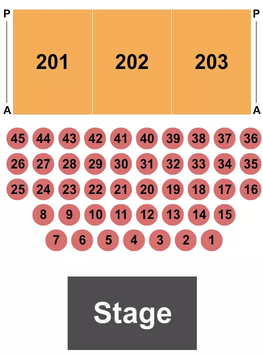 HARD ROCK LIVE ROCKFORD ENDSTAGE TABLES 2 Seating Map Seating Chart