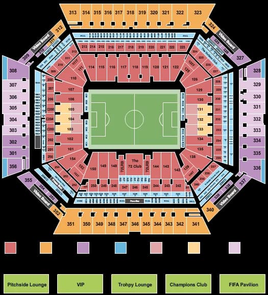 SOCCER WC CATEGORY 2 Seating Map Seating Chart