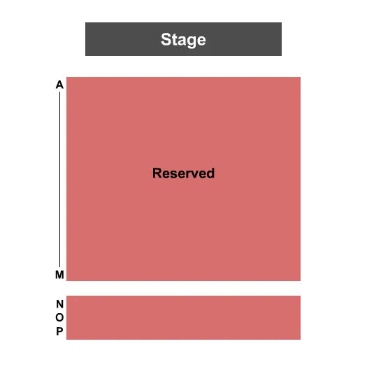 ENDSTAGE Seating Map Seating Chart