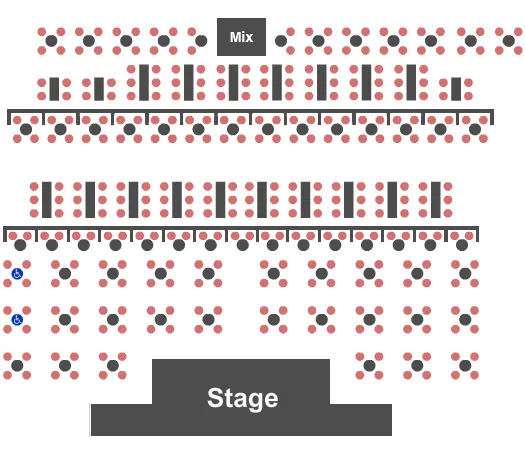 HARRAHS CABARET AT HARRAHS LAS VEGAS ENDSTAGE TABLES Seating Map Seating Chart