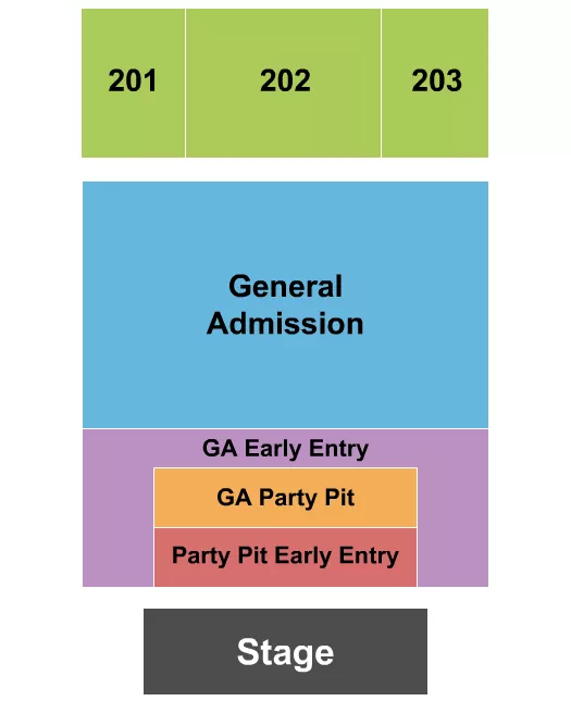 HARRAHS PHOENIX AK CHIN GA PIT 3 Seating Map Seating Chart