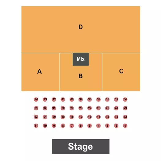 HARRAHS SOUTHERN CALIFORNIA CASINO RESORT ENDSTAGE TABLES Seating Map Seating Chart