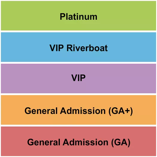 GA GA VIP PLATINUM Seating Map Seating Chart