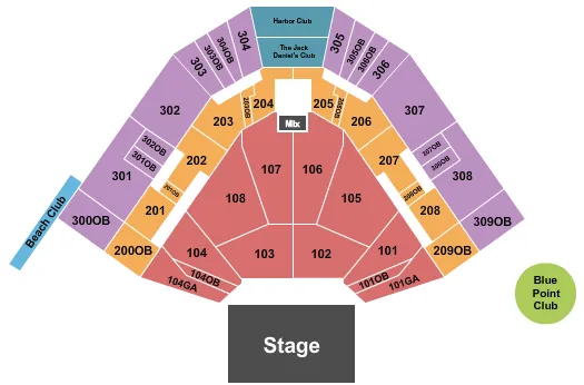 ENDSTAGE Seating Map Seating Chart