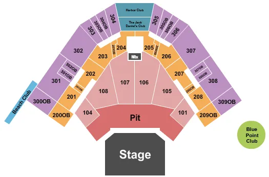 ENDSTAGE GA PIT 2 Seating Map Seating Chart