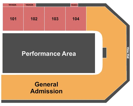 CARDEN INTERNATIONAL CIRCUS SPECTACULAR Seating Map Seating Chart
