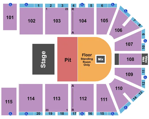 COLE SWINDELL Seating Map Seating Chart